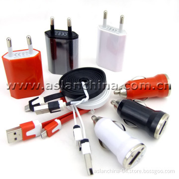 EU Promotional Gift 3 in 1 Micro USB Charger Set for Galaxy Reliable (AK-053)